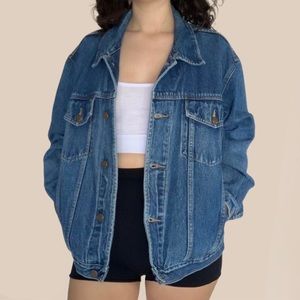 Capezio Vintage Oversized Denim Jean Jacket